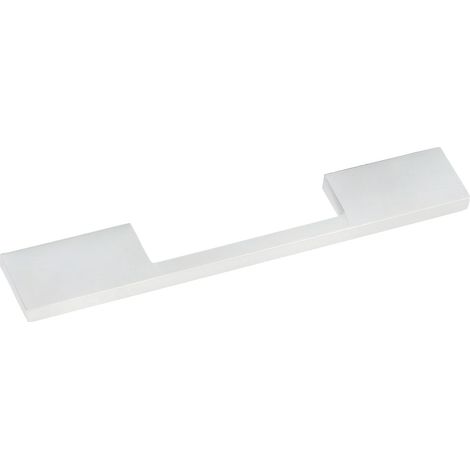 Estamp Griff Nestis LA 128mm - Möbelgriff Breite 200mm - Schrankgriff, Zinkdruckguss weiß matt