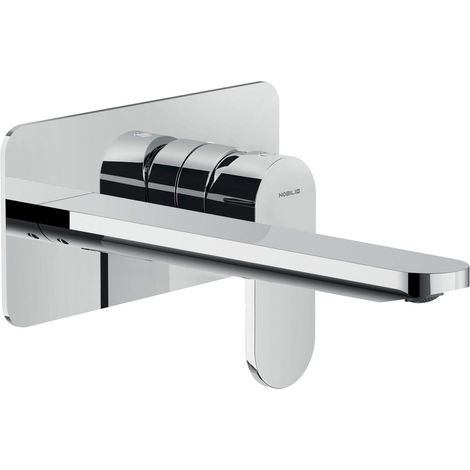 Miscelatore lavabo pareteMitigeur lavabo mural chromé avec bec de 20 cm Nobili Yoyo YO126198/1CR  Chromé