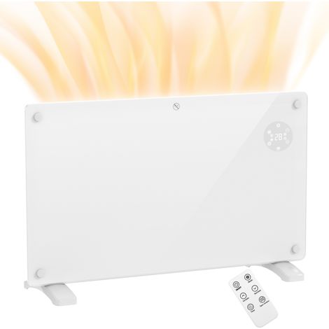 Radiateur électrique au sol ou mural 1500w affichage LED minuterie 24 heures hebdomadaire thermostat télécommande (1/5)