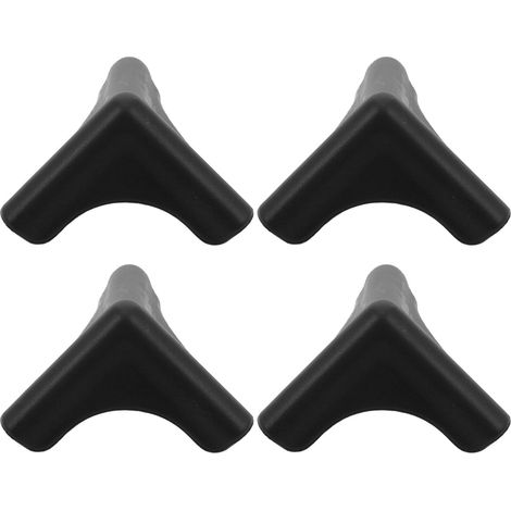 4 protège-coins pour meubles, silicone, noir, pour armoires (1/5)