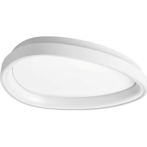 Ideal Lux Plafoniera moderna Gemini 1 luce LED integrato bianca metallo (1/2)
