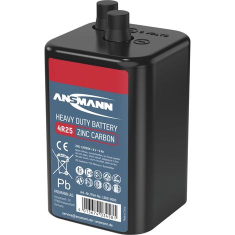 Ansmann 4R25 Spezial-Batterie 4R25 Federkontakt Zink-Kohle 6 V 9000 mAh 1 St. (1/3)
