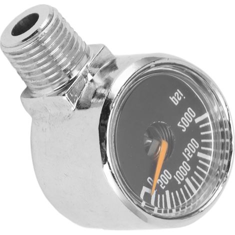 Geeignet zum Befüllen von CO2-Kartuschen mit 1/8 NPT-Gewinde an der Seite, schwarzes 2000 psi Manometer. (1/5)