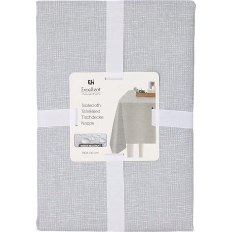 Einfarbige Tischdecke 180×130 cm, dekoratives Polyester in Leinenoptik