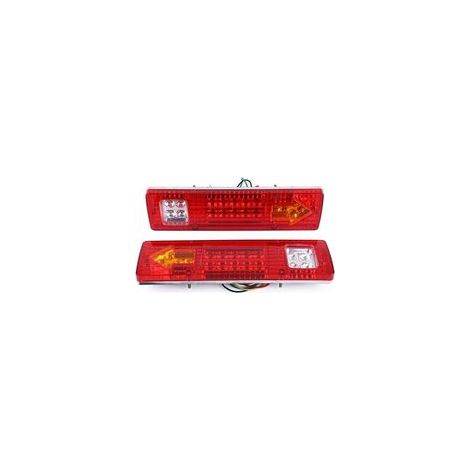 kit Feux Remorque Led, Lot de 2 feux arrière 19 LED pour voiture, camion, remorque, van  Étanche 24 V