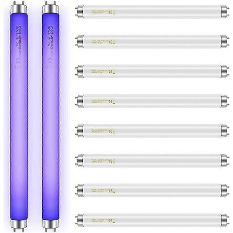 Lotto di 10 lampadine da 10 W per lampada anti-insetti all'interno BL T8 F10W 13 pollici (20-W). (1/5)