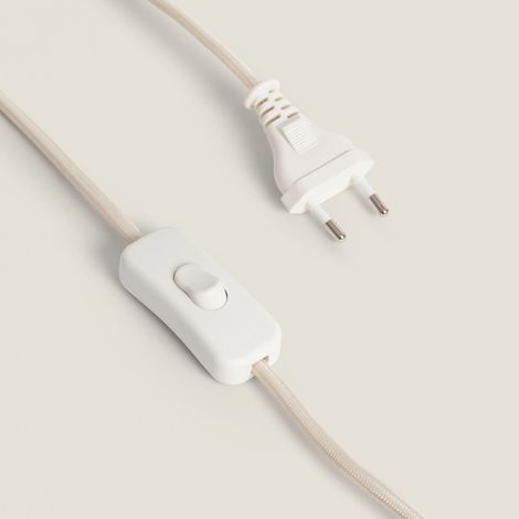 Lampada da Tavolo in Lino Liva Beige ↑35 cm (1/5)