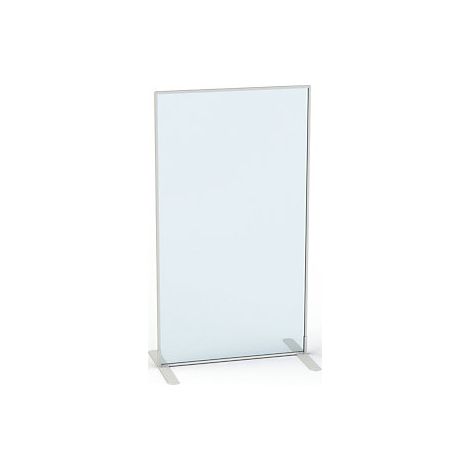 Trennwand aus Acrylglas HxBxT 1805 x 1000 x 480 mm mit Füßen (1/3)