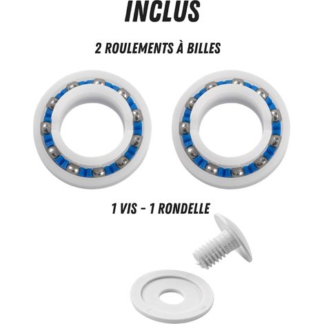 Las ruedas pequeñas son adecuadas para los robots de piscina Polaris 280 180 C16 + 2 rodamientos de bolas, tornillos y arandelas. (1/3)