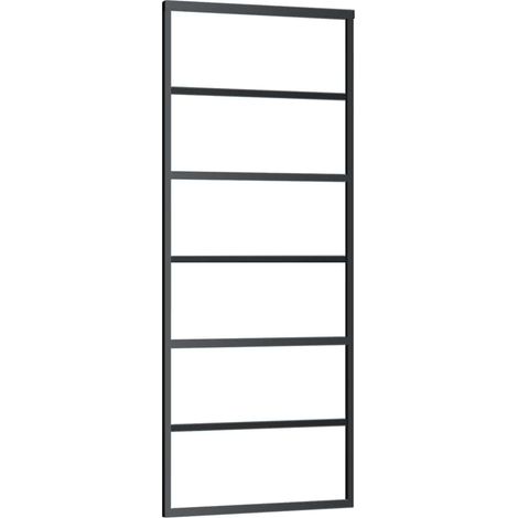 Maison Exclusive - Schiebetür ESG-Glas und Aluminium 76x205 cm Sc