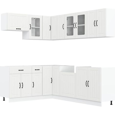 Set Mobili da Cucina 11 pz Lucca Bianchi Legno Multistrato vidaXL (1/5)