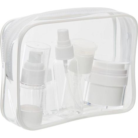 Kit trousse + 5 accessoires de voyage transparents - 5five (1/5)