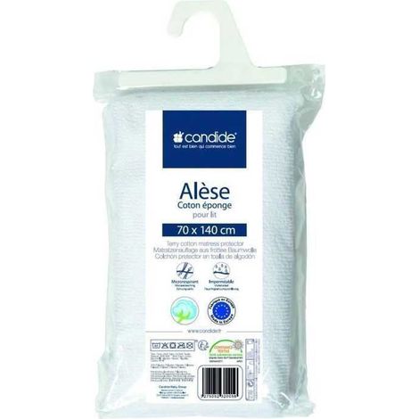 Baby Mattress Protector 70x140 - Baby Mattress Protector - Silent - Waterproof - Absorbent - Oeko Tex - Made In Europe - 70x140cm White