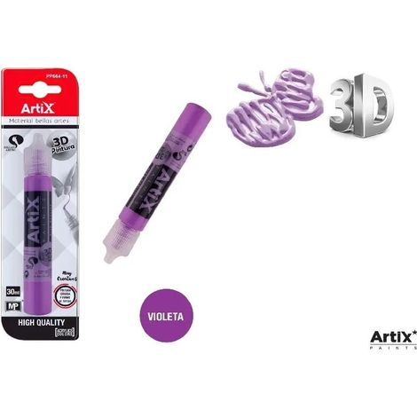 Vernice strutturale 3D viola 30 ml