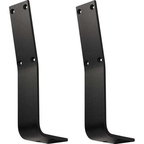 1 Paar Rückenlehnenhalterungen TAB Stahl schwarz matt Profil 60 x 8 mm Höhe: 323,5 Tiefe: 123 mm Rücklehne Rückenlehnen-Halterung für Sitz-Bank & Betten von SOTECH (1/3)