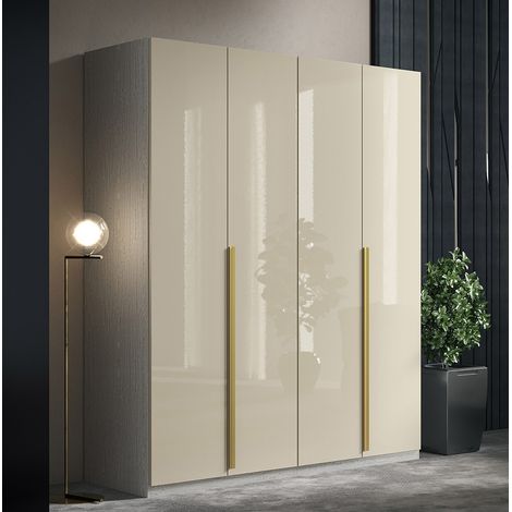 Armadio 4 Ante Battenti in quercia bianca L.184 cm - Dream (1/4)