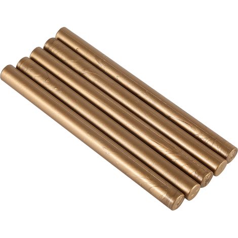 Lot de 5 bâtons de cire à cacheter vintage pour invitations mariage, anniversaire et cartes scellées (Bronze) (1/5)