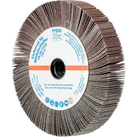 PFERD TOOLS Lamellenschleifrad für Winkelschleifer FR WS Ø 115x20mm 5/8-11 A180 universelle Anwendung 2 Stk (1/4)