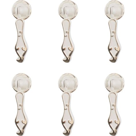 Lot de 6 poignées de placard meubles décoratifs en alliage de zinc avec vis de montage pour armoires, tiroirs, irrégulières, portes (1/5)