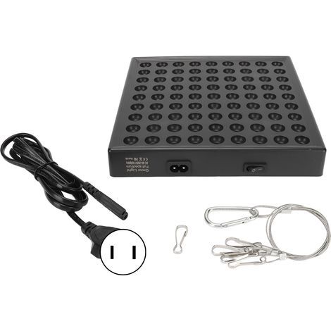 LED Grow Light Full Spectrum High Efficiency Luminous Plant Growing Lamp pour semis d'intérieur 85265V US Plug 81 Bead(50W). (1/5)