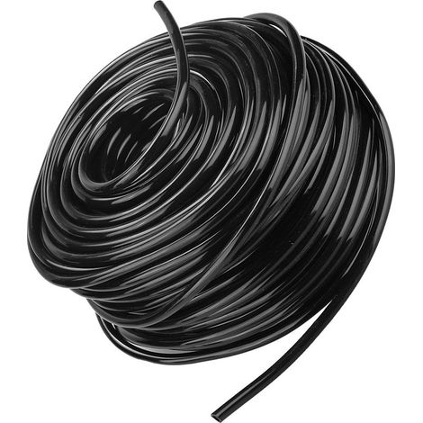 Tuyau arroseur flexible en plastique PVC 50m – Résistant à haute pression – Pour irrigation agricole et industrielle – Diamètre 6mm (1/5)