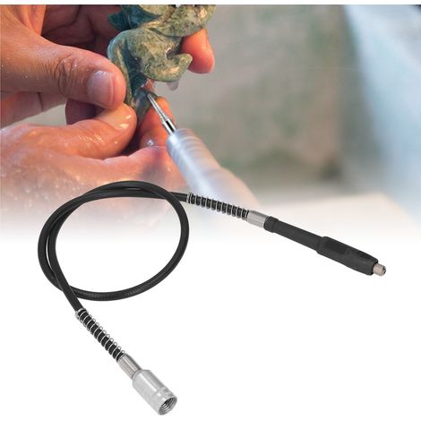 Tige de Prolongation Flexible pour Perceuse, 3mm avec Connecteur Fileté pour Sculpture Fine et Meulage Électrique