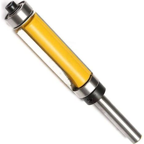 Recortadora de cabeza plana de carburo de 6,35 mm, para carpintería. (1/4)