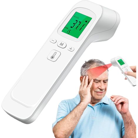 Jauge de température infrarouge numérique, jauge de température infrarouge pour les humains,Jauge de température domestique sans Jauge de température frontale, jauge de température numérique pour ad (1/5)