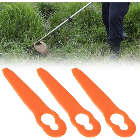 24 Ersatzmesser aus Kunststoff für Stihl Polycut 2-2 Rasenmäher und Freischneider (1/5)