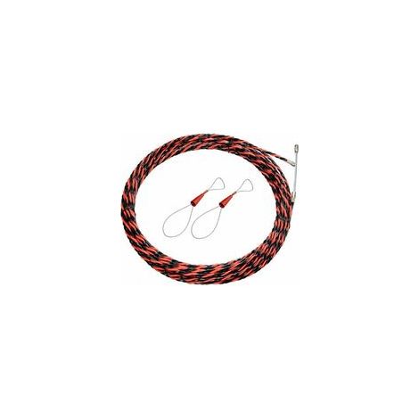Tire-fil électrique rétractable 50m – Diamètre 6mm – Polyester à trois torsions – Tête de guidage pour installation facile