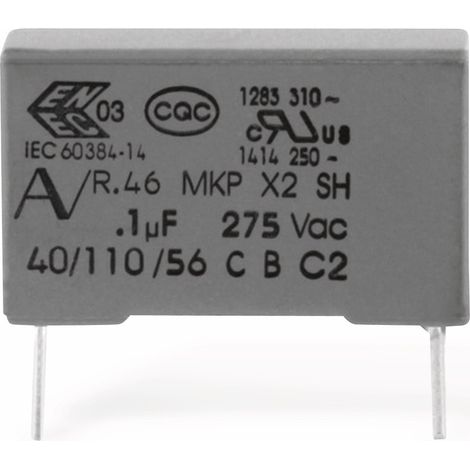 Condensateur antiparasite KEMET, 4,7 µF, 275 V