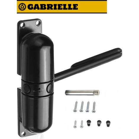 Cierrapuertas con resorte GABRIELLE, cierrapuertas con resorte de acero macizo, resorte de tensión ajustable hidráulico, cierre automático, adecuado para el hogar, la tienda y la oficina.