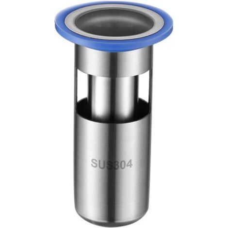 QORVA-Filtre Drain INOX Odeur et Bouchon pour Sol de Salle de Bain Protection Odeurs et Débris Installation Facile et Compatible (1/5)