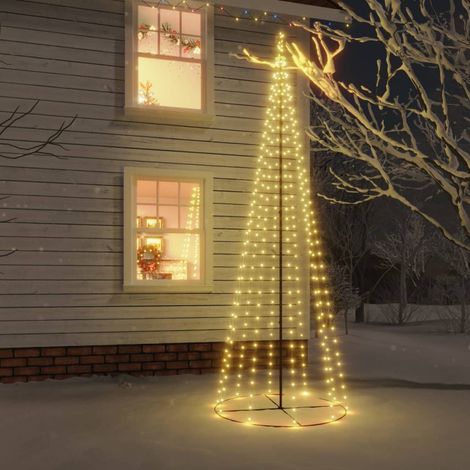 Arbre de Noël cône 732 LED Blanc chaud 160x500 cm (1/5)
