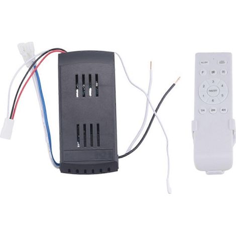 Universelles Fernbedienungsset für 40-W-Deckenventilatoren, 6 Geschwindigkeitsstufen, mit Timerfunktion, kompatibel mit DC-Deckenventilatoren und -Leuchten. (1/5)