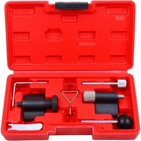 7pcs Outil de distribution, Outil de calage moteur compatible avec VW 1.2, 1.4, 1.6, 1.9, 2.0 TDI SDI, outils d'arbre à cames avec boîte à outils (1/5)
