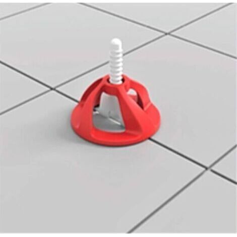 2MM, Croisillons carrelage autonivelant 2 mm 100 clips + 100 cadrans réutilisables Shaffer pro système nivellement à visser Kit niveleur carrelage aide à la pose de carreaux pour pose Sols/murs-Muntra (1/5)