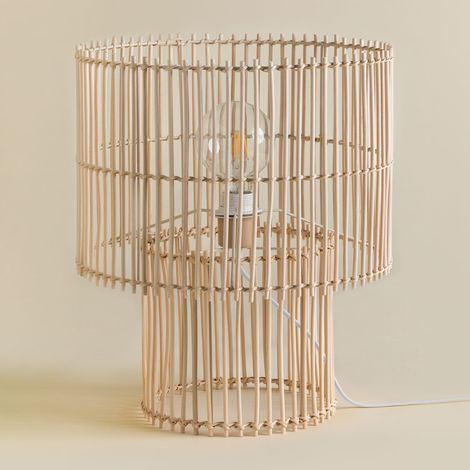Lampe de table en rotin et métal Felicia SKLUM NATUREL