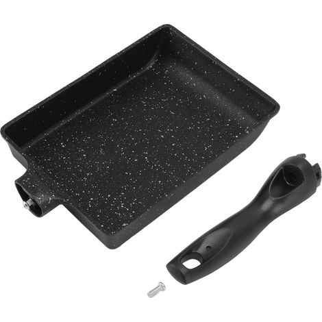 Rechteckige Bratpfanne aus verdickter Aluminiumlegierung mit Antihaftbeschichtung zum Braten von Steaks und Omeletts (1/5)