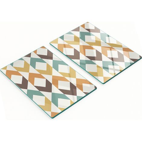 Taglieri decorativi in vetro per snack, sfondo retrò, 2x40x52 cm (1/5)