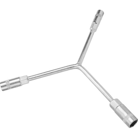 2 Stück 3-Wege-Schraubenschlüssel Y-Typ Sechskant-Steckschlüssel aus Chrom-Vanadium-Stahl zum Anziehen von Muttern (1/5)