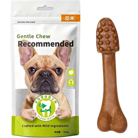 Bâton à mâcher pour chien, gros os, 170 g, mâchoire résistante, grandes races, friandise pour chien, goût bœuf