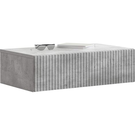 Maison Exclusive - Tavolino da Parete Laterale Grigio Cemento 59 x 34,5 x 17 cm