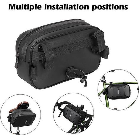 Fahrradlenkertasche, 3L Lenkertasche, Fahrrad-Querträgertasche