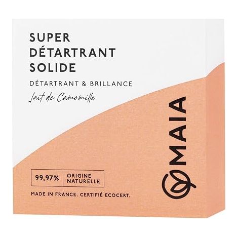 Solid Natural Descaler 150g - Chamomile Milk - Foam, cleans and degreases - 99.97% ingredients of natural origin - Allergy-free fragrance - Ecological cleaning (1/5)