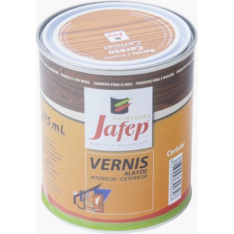 Vernis synthétique brillant cerisier Jafep 375 ml