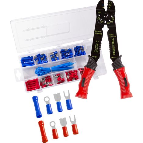 LogiLink WZ0078 crimpadora Herramienta para prensar Negro, Rojo (1/5)