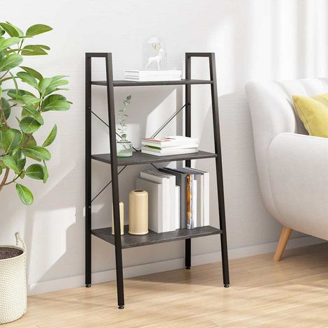 vidaXL 3-Tier Standing Shelf Black 56x35x108 cm (1/5)