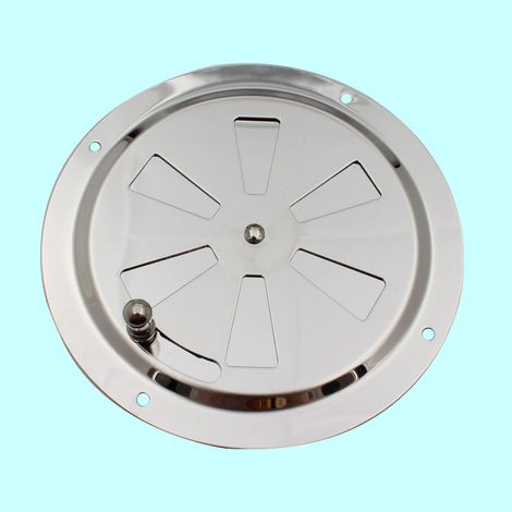 SHINING HOUSE Rejilla de ventilación redonda de 2 piezas, roseta de ventilación de aire de acero inoxidable, rejilla de ventilación de aire de acero inoxidable de 125 mm, conducto de escape, entrada d (1/3)