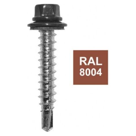 Kit de 25 fixations, L.35 mm terracotta ral 8004 BOL-FIXATIONS